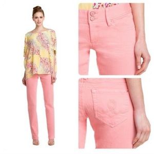 Lily Pulitzer worth straight Jean in peach